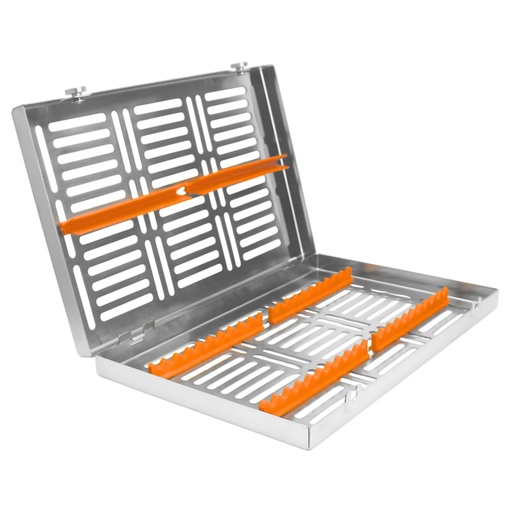 [5513O] Removable lid, Sterilization cassette for 20, 280x180x35mm, Orange Silicone