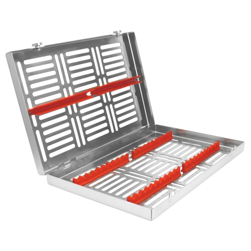 [5513R] Removable lid, Sterilization cassette for 20, 280x180x35mm, Red Silicone