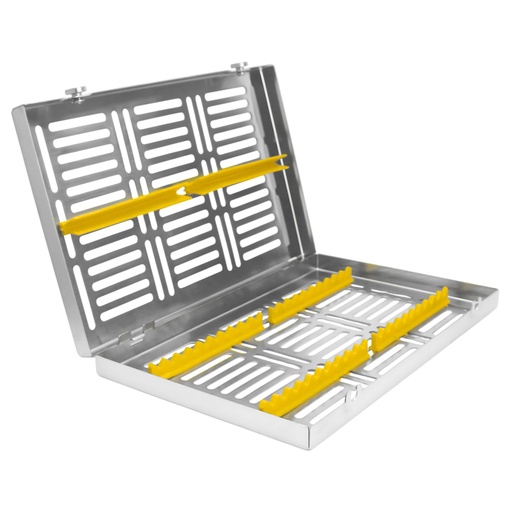[5513Y] Removable lid, Sterilization cassette for 20, 280x180x35mm, Yellow Silicone