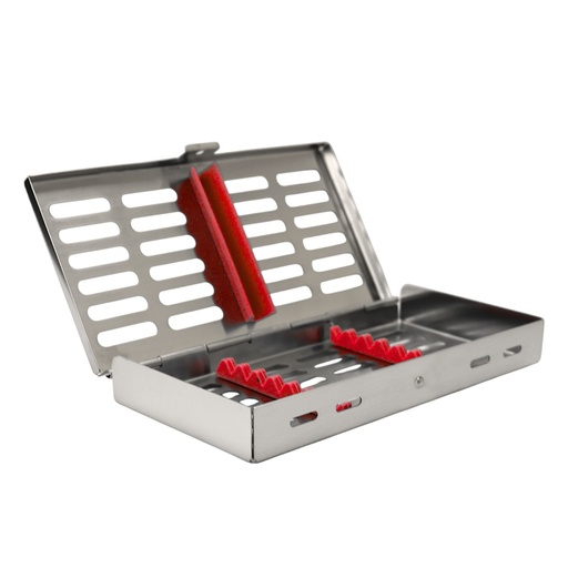 [5532R] Sterllization Cassettes for 7, 185x90x20mm, Red