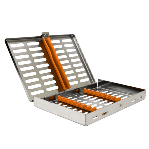 [5533O] Sterllization Cassettes for 10, 185x130x20mm, Orange
