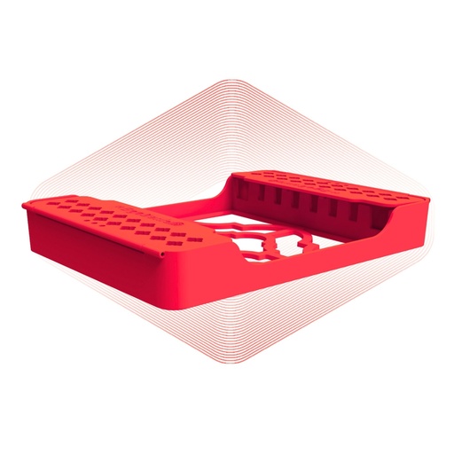 [5508R] ErgoTray 8, 180x136x26mm, Red