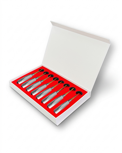 [6001G] Luxating Elevators Kit-8 Luxating Gold Elevators in Standard Handle